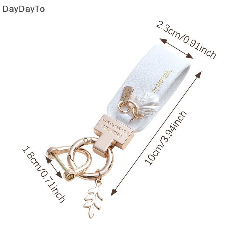 Móc Chìa Khóa Bằng Da PU Hình Chiếc Lá Sáng Tạo Cho Điện Thoại