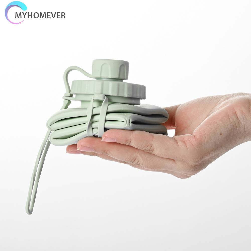 Bình Nước 600ml Có Thể Gấp Gọn Tiện Lợi Khi Đi Du Lịch