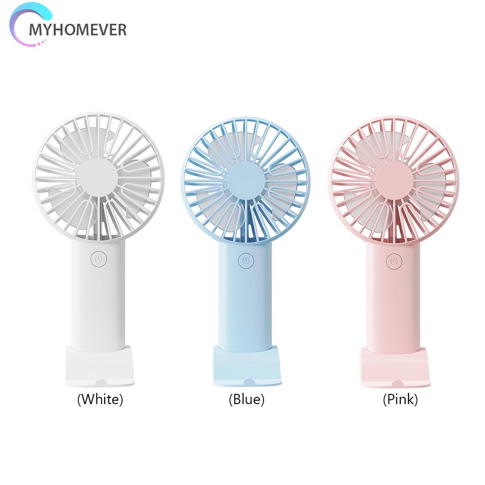 Quạt Mini Cầm Tay 3 Tốc Độ Kèm Sạc USB Tiện Dụng Chất Lượng Cao