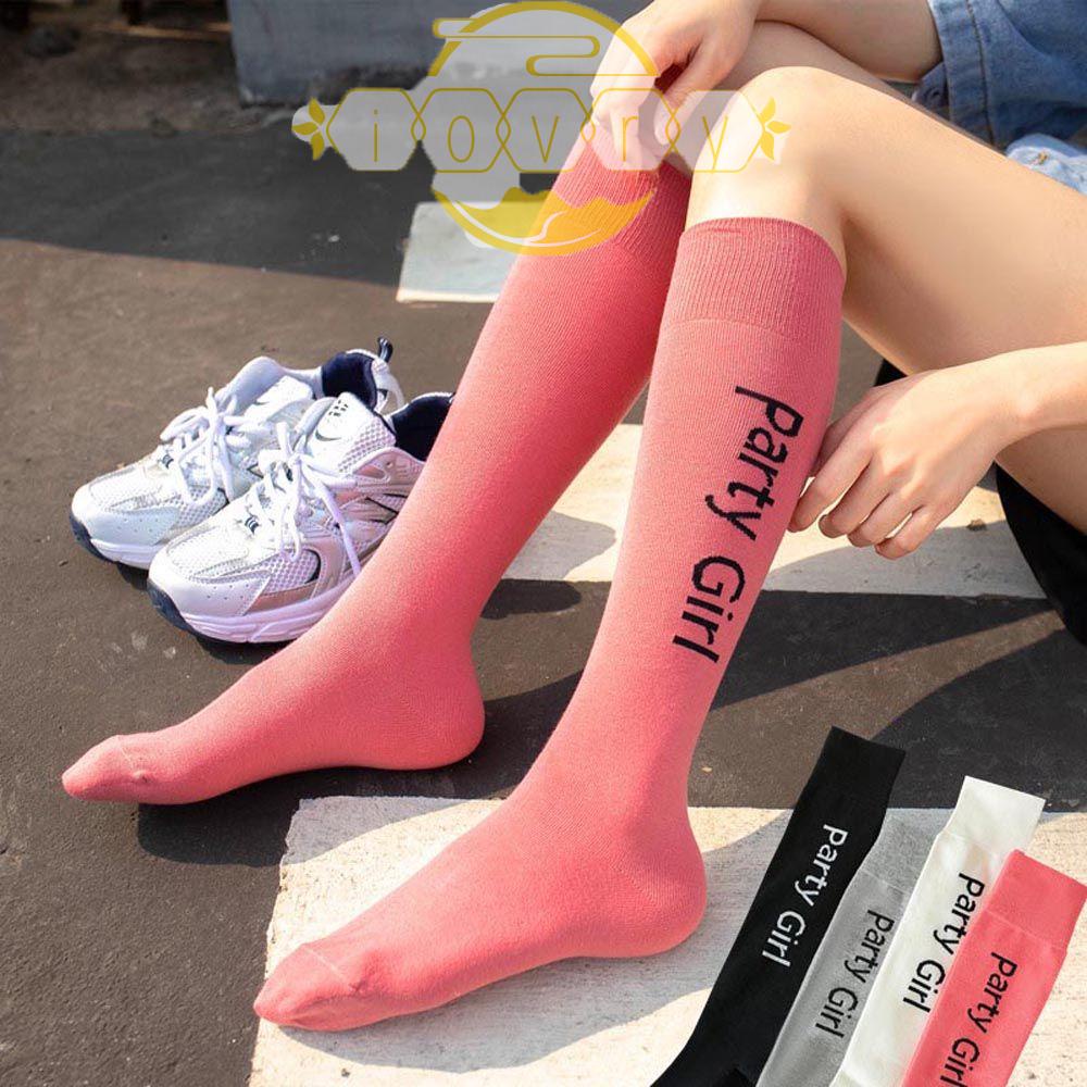 IVORY Vớ Dài Thoáng Khí In Chữ Phong Cách Lolita Quyến Rũ Cho Nữ