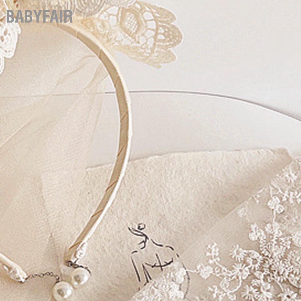 Babyfair Mạng che mặt cô gái Vương miện dễ thương Tinh tế Thoải mái Nhẹ chống phai Khăn trẻ em cho tiệc cưới