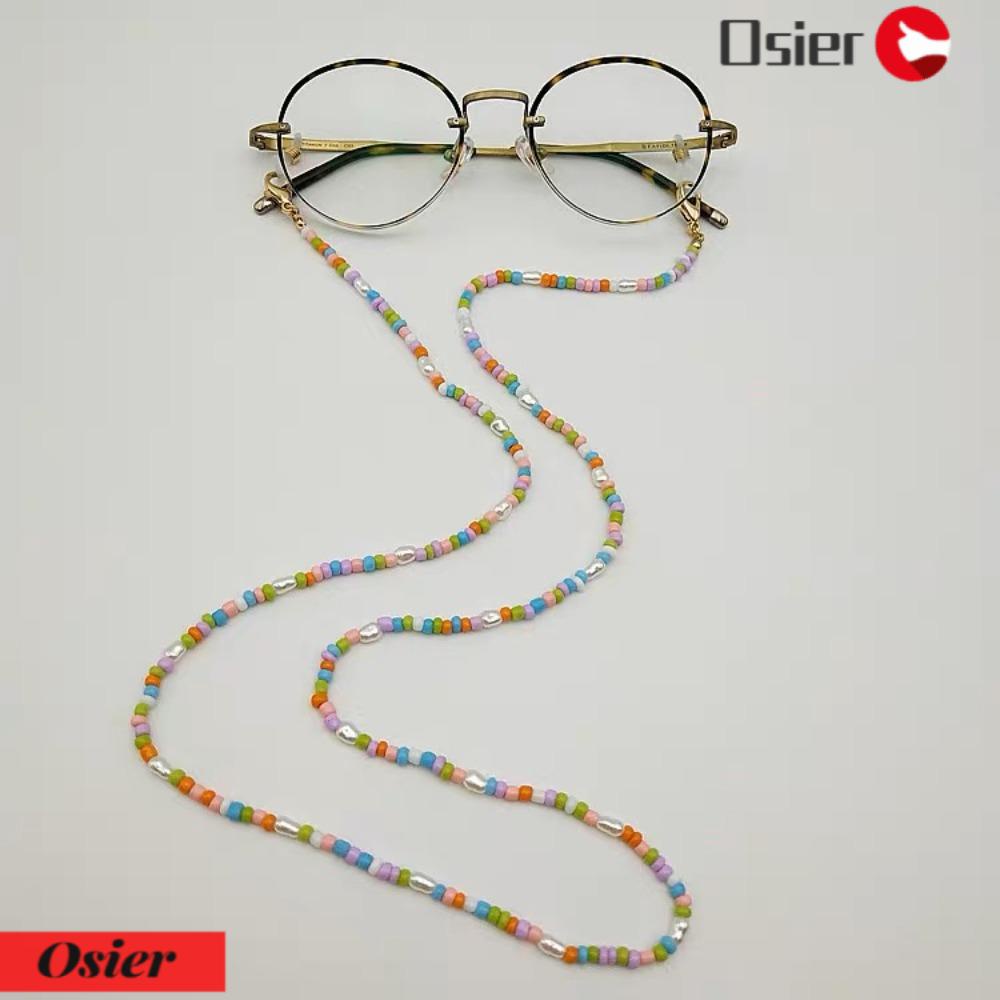 OSIER1 1 Dây Đeo Mắt Kính Xỏ Hạt Chống Trượt Kèm 2 Dây Đeo Bằng Silicone Phong Cách Vintage Dành Cho Nam Và Nữ
