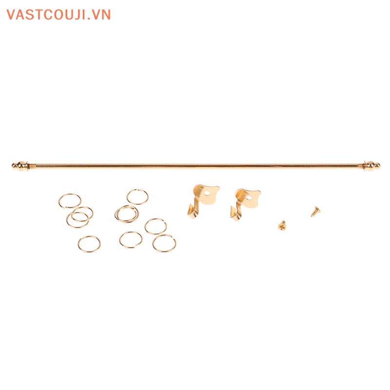 Rèm Cửa Sổ Kim Loại Mạ Vàng Tỷ Lệ 1: 12 Dùng Trang Trí Nhà Búp Bê