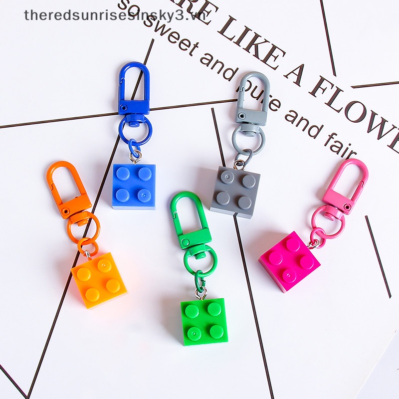 # # Móc Chìa Khóa Dạng Viên Gạch Thời Trang Làm Quà Tặng Cho Cặp Đôi Nam Nữ