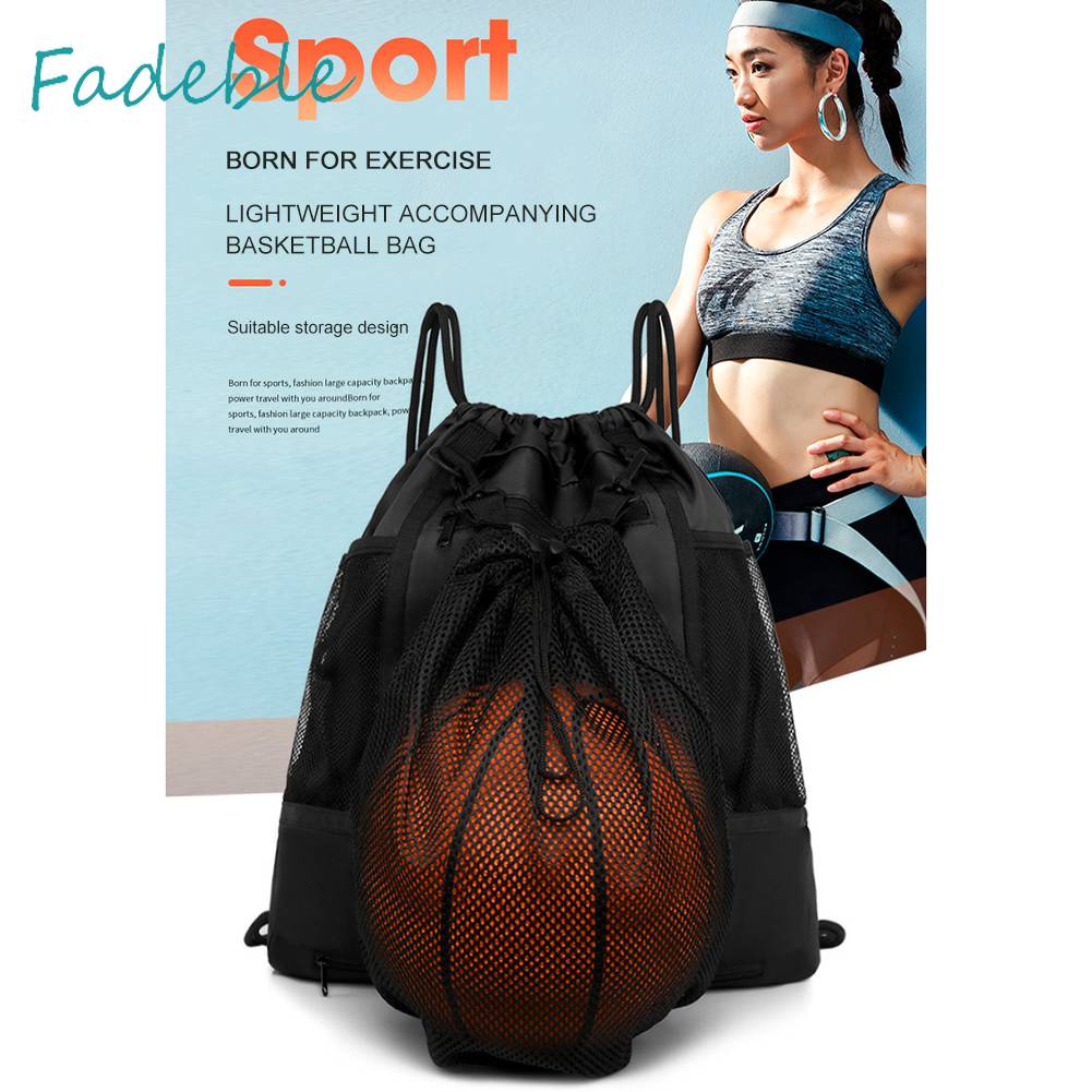 Túi Lưới Dây Rút Đàn Hồi Đựng Bóng Rổ Tiện Dụng