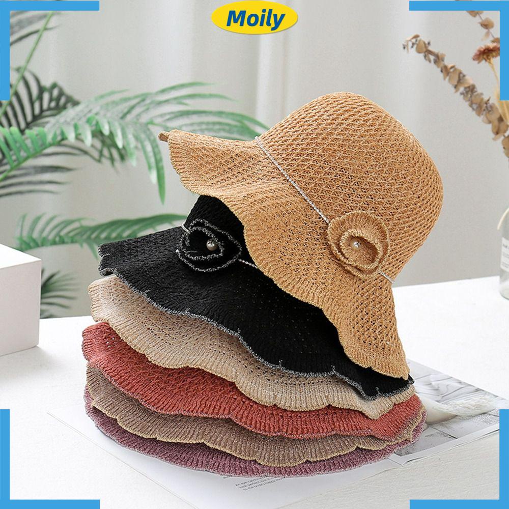 MOILYVN Nón Tai Bèo Panama Rộng Vành Thoáng Khí Nhiều Màu Sắc Đa Dạng Cho Nữ