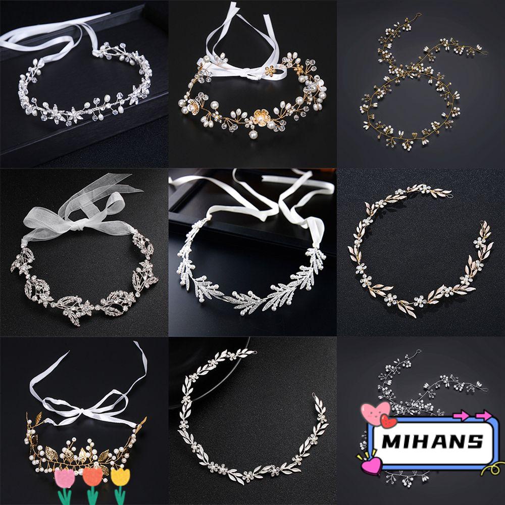 MIH Cài Tóc Hình Vương Miện Đính Đá Lấp Lánh Cho Cô Dâu