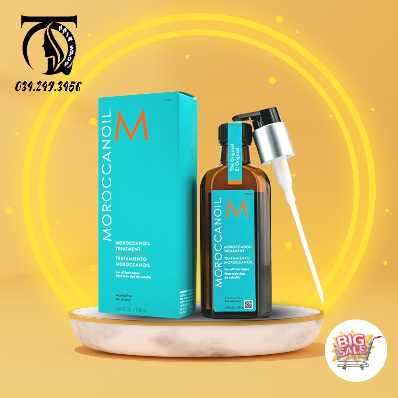Tinh Dầu Dưỡng Tóc Moroccanoil 100ML - Bóng mượt, Phục hồi tóc hư tổn QT Hair Shop