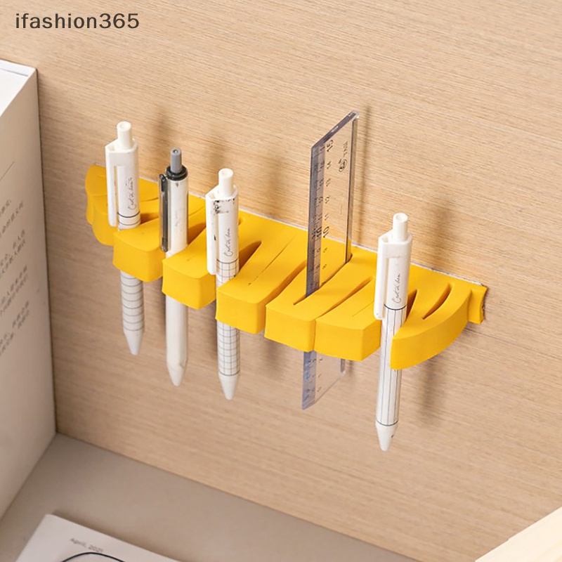 Giá Đỡ Cọ Trang Điểm 6 Nhánh Gắn Tường Tự Dính Tiện Lợi ifashion365