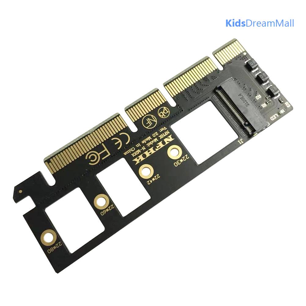 Thẻ Chuyển Đổi M.2 NVME SSD Sang PCIE X4 X16 / X8 / X4 Hỗ Trợ M-Key M.2 NVME