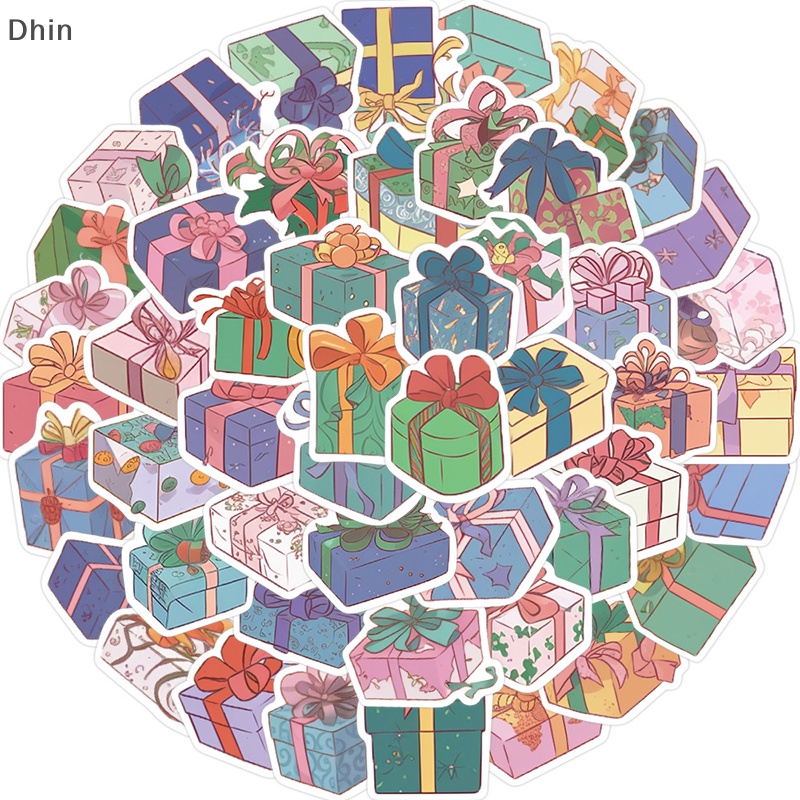 Bộ 50 Miếng Dán Hoạt Hình Dễ Thương Trang Trí Sổ Tay / Guitar