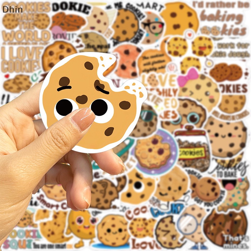 Bộ 50 Miếng Dán Trang Trí Laptop Họa Tiết Graffiti Hoạt Hình Dễ Thương