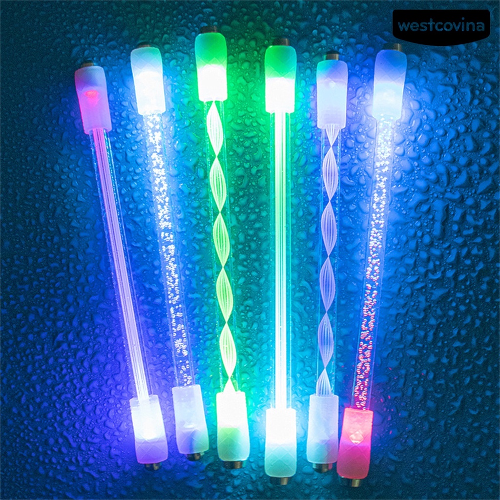 [WSTN]✎Bút Xoay Có Đèn LED Bằng Acrylic Chống Trượt