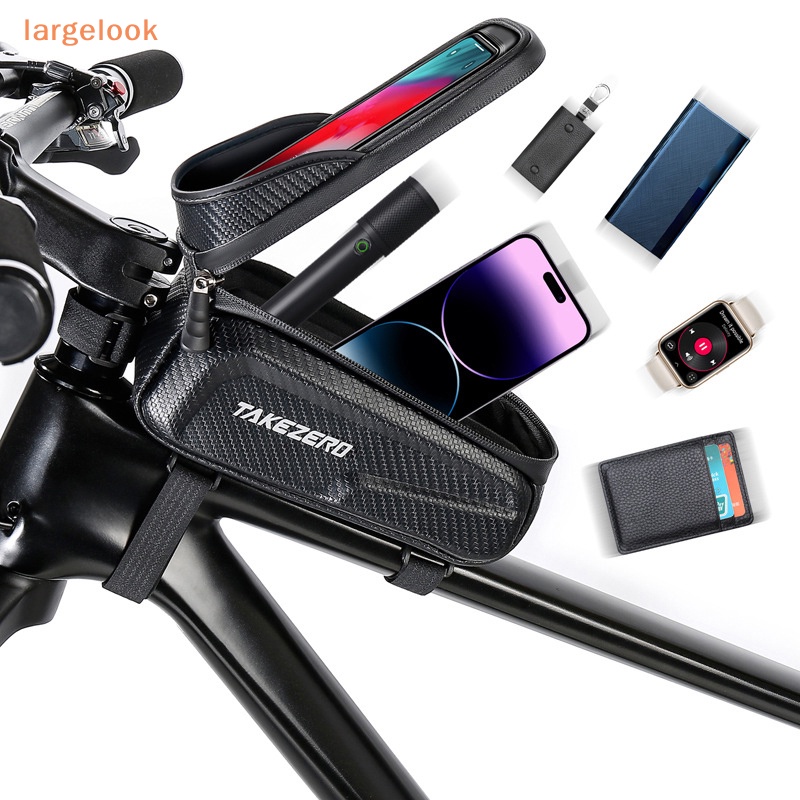 Túi Đựng Điện Thoại Cảm Ứng Chống Nước Gắn Khung Trước Xe Đạp Leo Núi