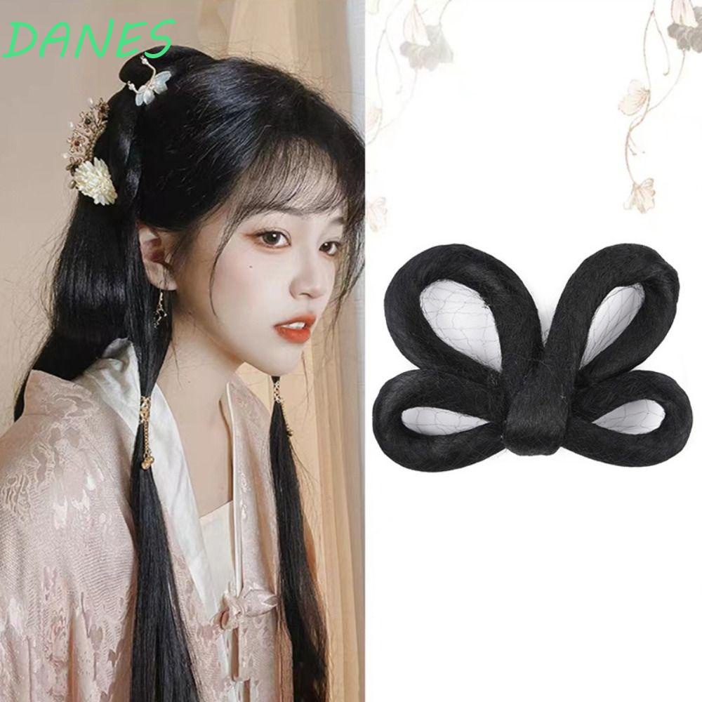 DANES Tóc Giả Vô Hình Tự Nhiên Phụ Kiện Hóa Trang Hán Phục