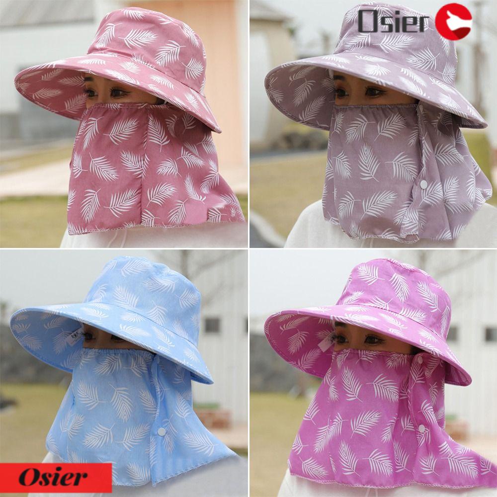 OSIER1 Mũ Rộng Vành Che Nắng Thời Trang Mùa Hè Cho Nữ Ốp