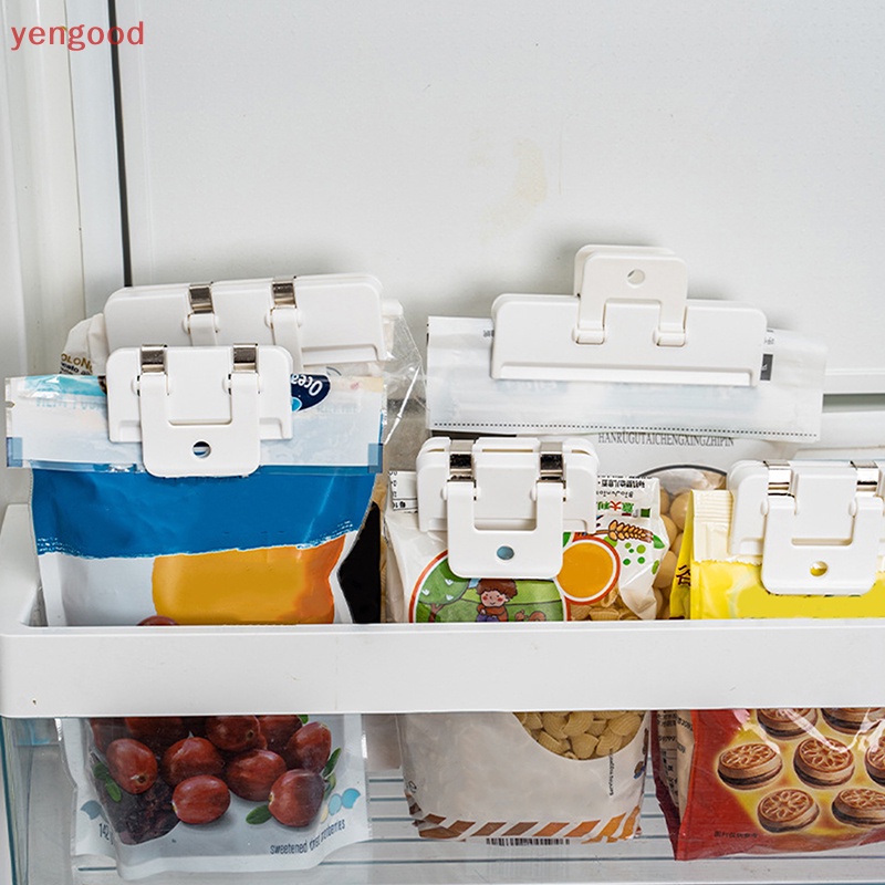 1 Dụng Cụ Kẹp Miệng Túi Thực Phẩm Bằng Nhựa Nhỏ Gọn Cho Nhà Bếp