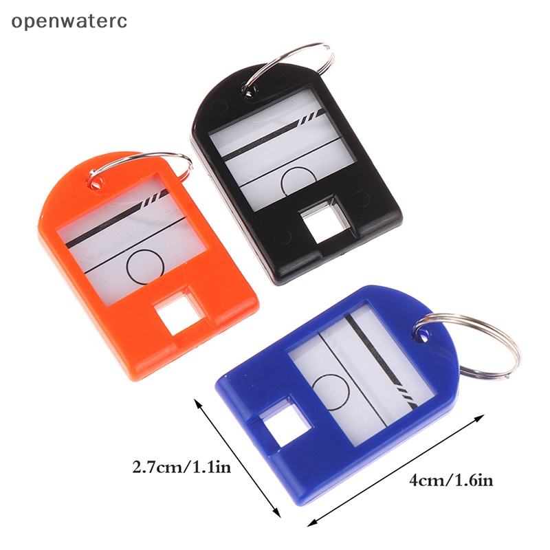 Set 10 Móc Khóa Đánh Dấu Ghi Tên ID Nhiều Màu Sắc