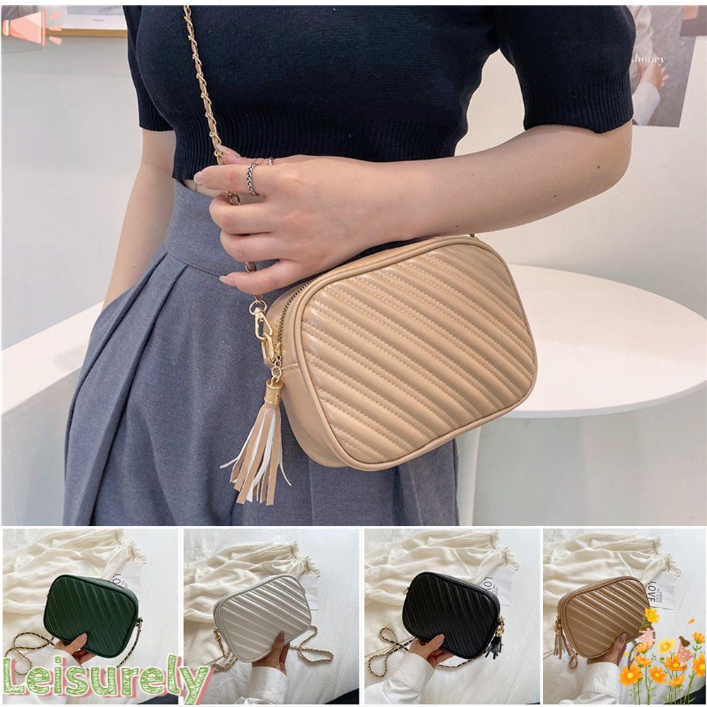 LEILY Túi Xách Nữ Đeo Chéo Đính Đá Thời Trang