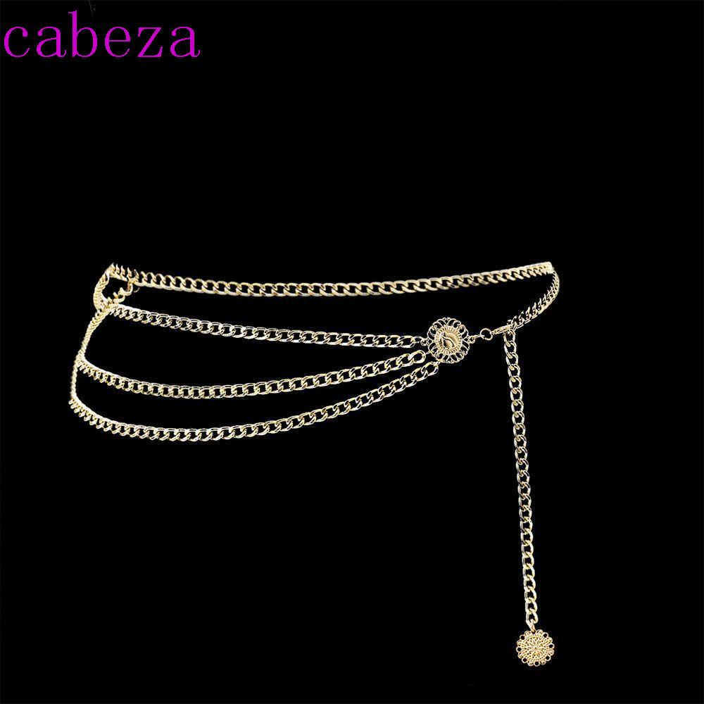 CABEZA Dây Nịt Bụng Dài Nhiều Lớp Đính Đá