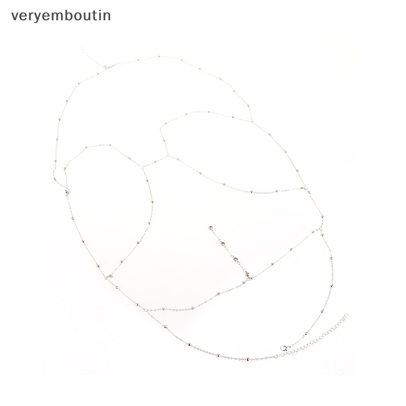 Dây Xích Tua Rua Đính Đá Zircon Lấp Lánh Trang Trí Áo Ngực Bikini Đi Biển Quyến Rũ Cho Nữ