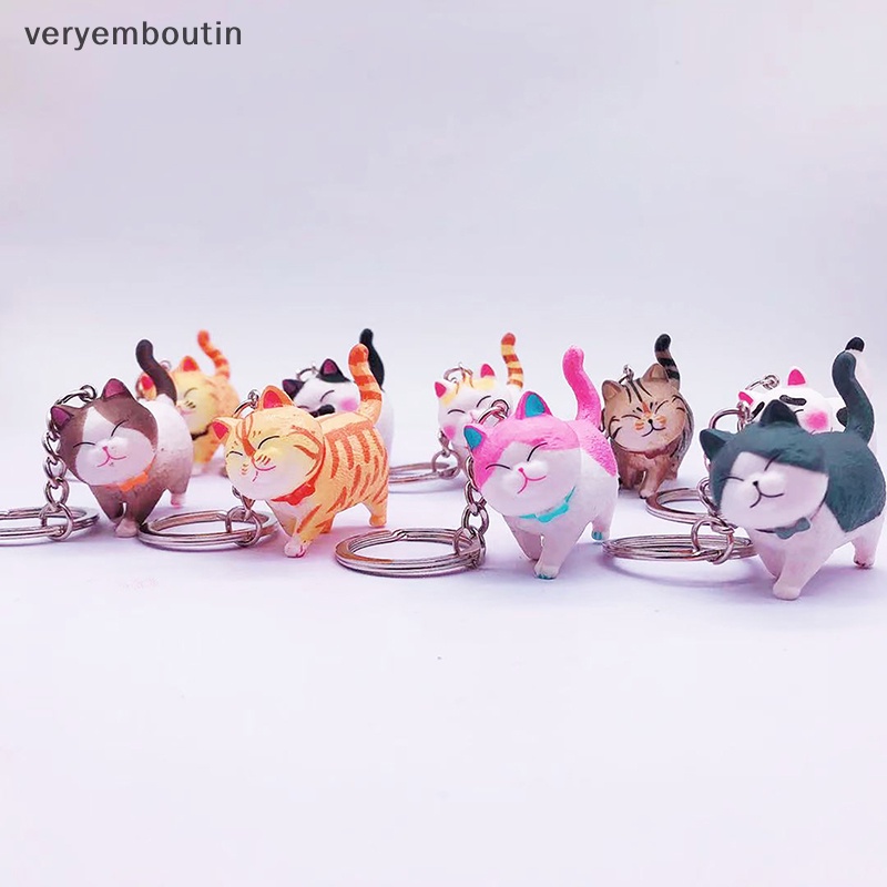 Móc Khóa Kim Loại Hình Mèo Dễ Thương