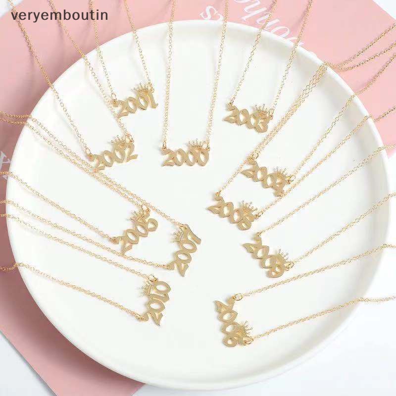 Vòng cổ Mặt Hình Vương Miện Năm Mới 1980 Đến 2019 Dành Cho Nữ