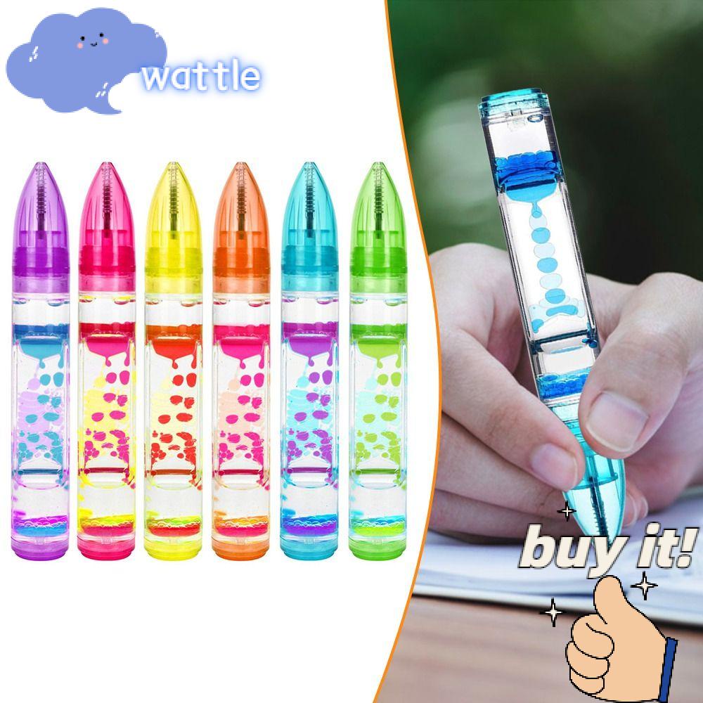WATTLE Bút Bi Chuyển Động Dạng Lỏng Dùng Trang Trí Bàn Làm Việc Giảm Căng Thẳng