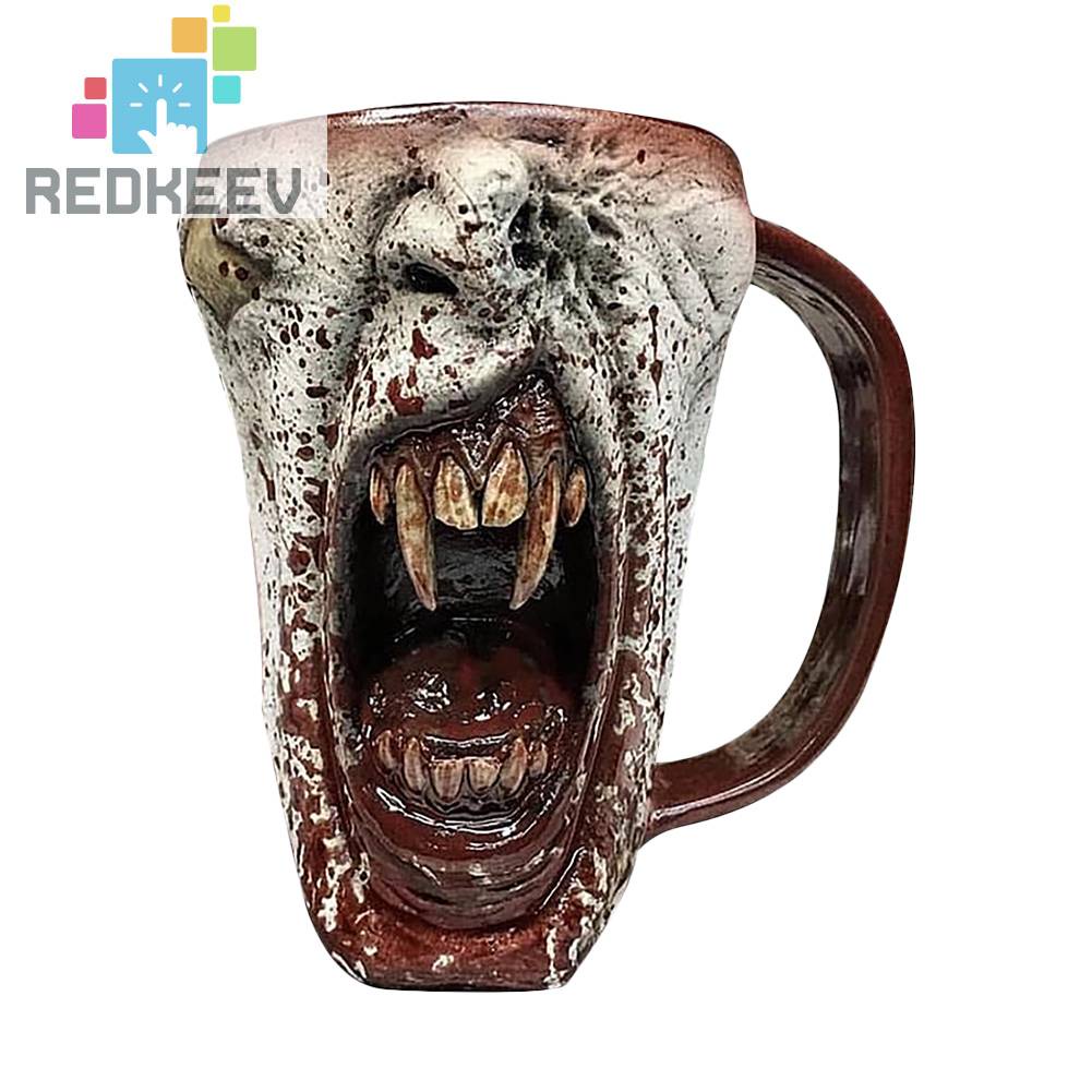 Cốc Cà Phê Kinh Dị Phong Cách Gothic Halloween Vui Nhộn Trang Trí Gia Đình Bạn Bè