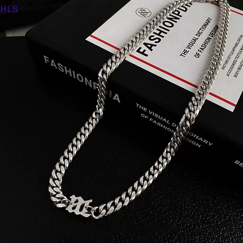 Vòng cổ Kim Loại Mặt Chữ M Phong Cách Hip Hop Thời Trang