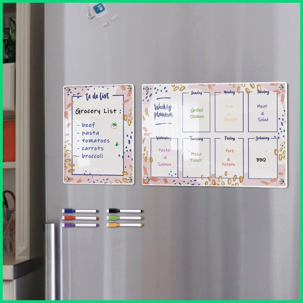 Lịch Lên Kế Hoạch Hàng Tuần Từ Tính Bằng Acrylic Trong Suốt Cho jiwvn