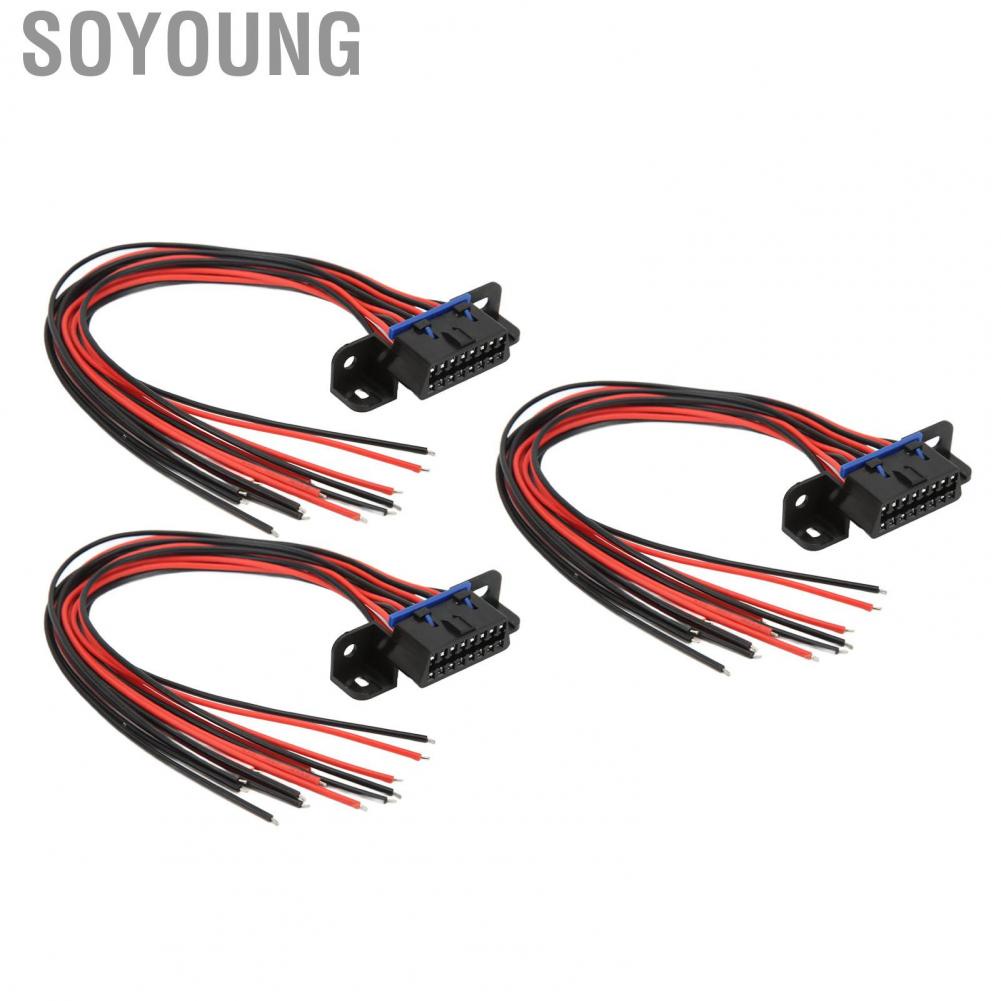 Soyoung OBD2 Cable Flexible Diagnostic Interface with 16Pin Female Connector for Auto Tool