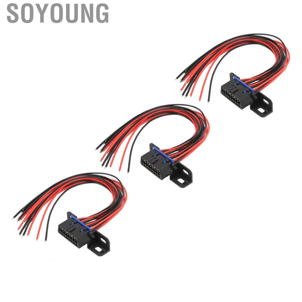 Soyoung OBD2 Cable Flexible Diagnostic Interface with 16Pin Female Connector for Auto Tool