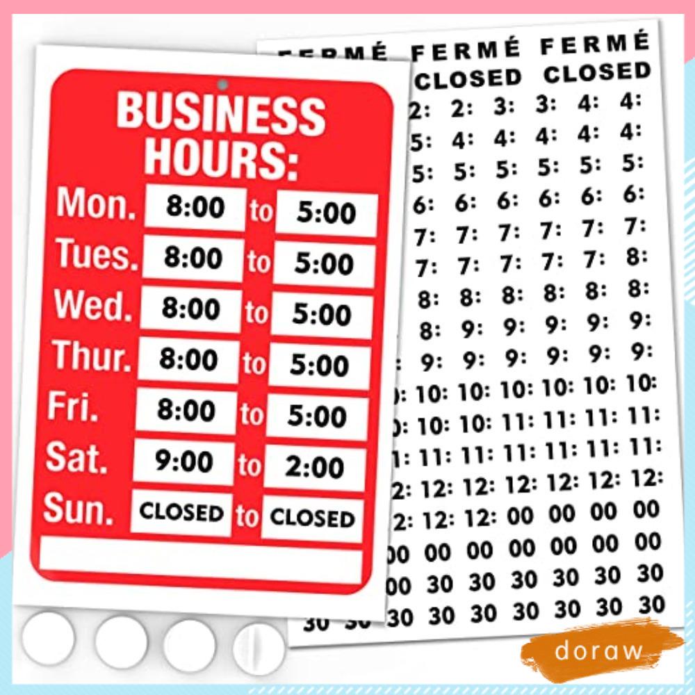 DORAW Biển Hiệu Mở Cửa Hàng Chống Thấm Nước Tiện Dụng