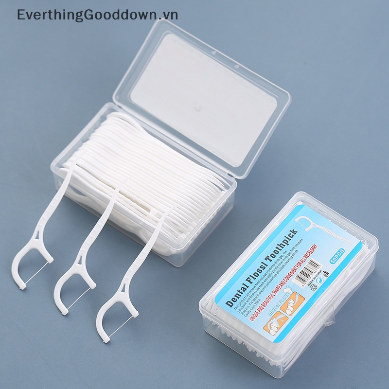 Hộp 50 / 100 Tăm Chỉ Dùng Một Lần Tiện Dụng