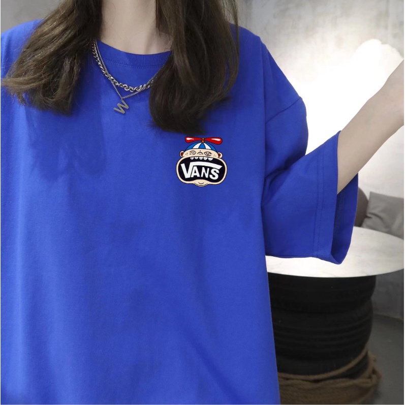Áo Thun Tay Ngắn In Logo Vans Chất Liệu 100% Chính Hãng Thời Trang Cho Cặp Đôi
