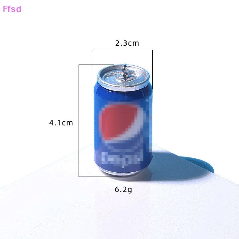 {Ffsd} 1 Móc Khóa Hình Lon Bia Mô Phỏng Trang Trí Ba Lô Mát Mẻ * Bán Chạy