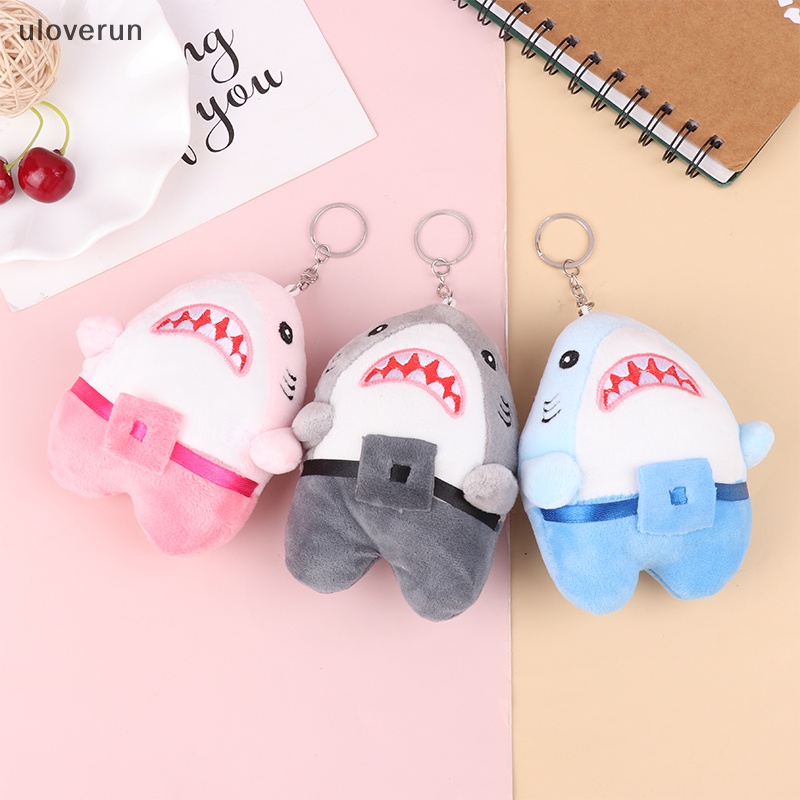 Uloverun 1 Móc Khóa Hình Cá Mập Nhồi Bông Răng To Sáng Tạo Vui Nhộn Dành Cho Ba Lô / Túi Xách / Balo Thời Trang vn