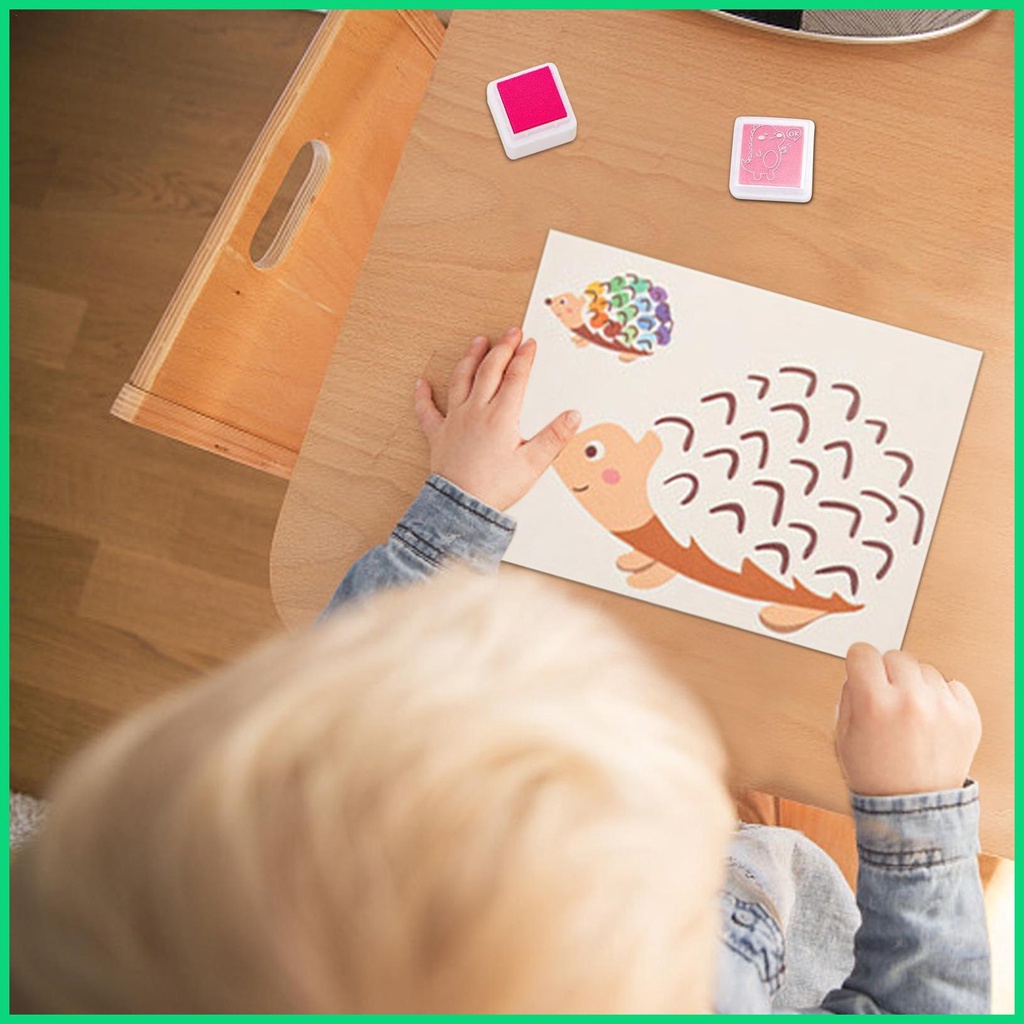 Bộ 30 Tấm 12 / 24 Màu Vẽ Ngón Tay Nghệ Thuật Có Thể Giặt Được Dành Cho Trẻ Em