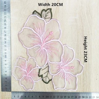 Miếng Dán Ủi Quần Áo Hình Hoa Hồng Thêu Xinh Xắn