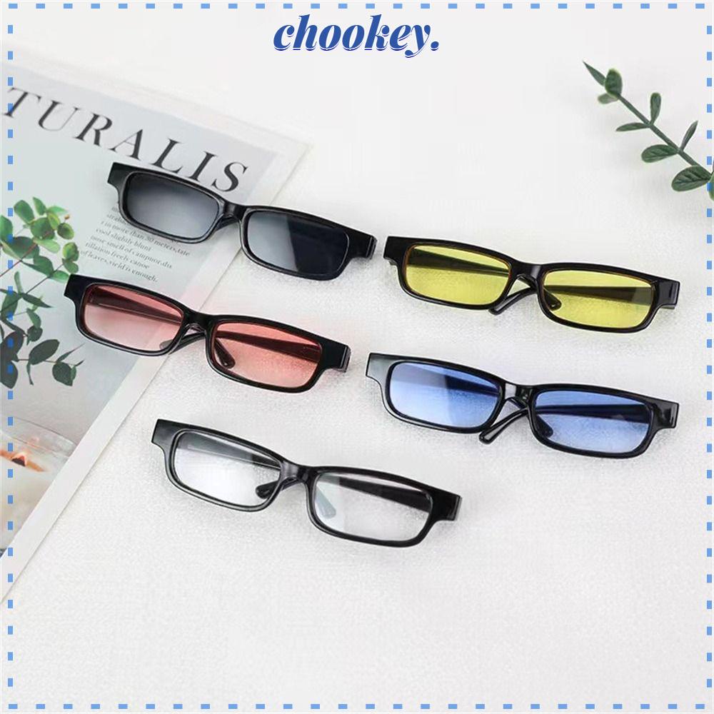 CHOOKEY Mắt Kính Phối Lông Thời Trang Xinh Xắn Cho Búp Bê