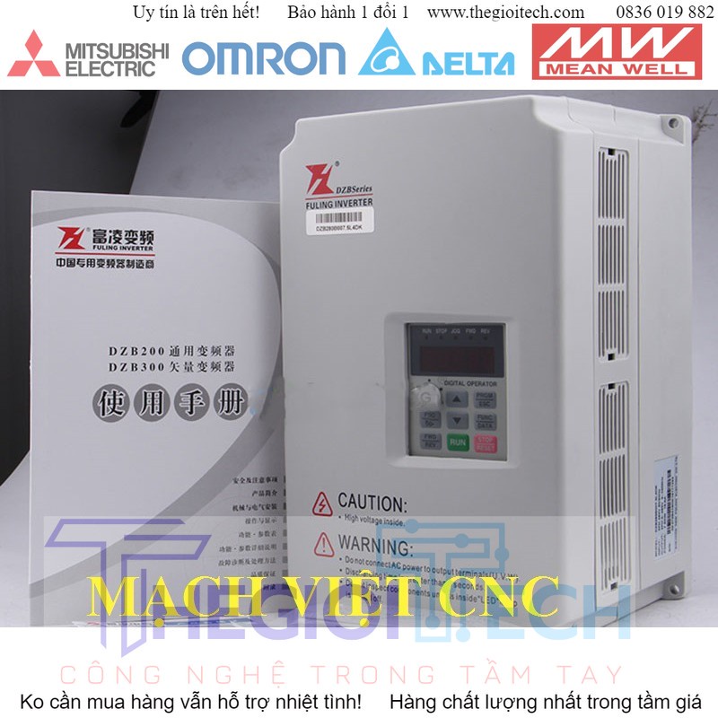 Biến tần FULING 1.5kW, 2.2kW, 3.7kW, 4.0kW, 5.5kW, 7.5kW, 9.0kW - 1.5KW