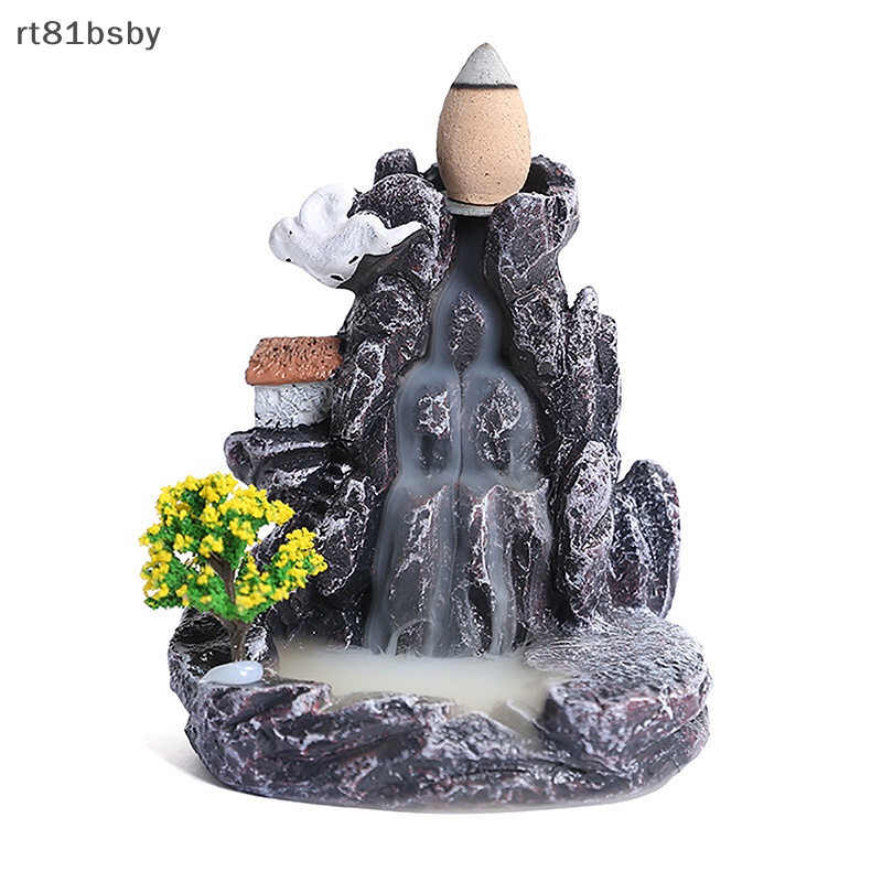 1 Thác Khói Trầm Hương Bằng Nhựa Resin Trang Trí Nhà Cửa / Văn Phòng