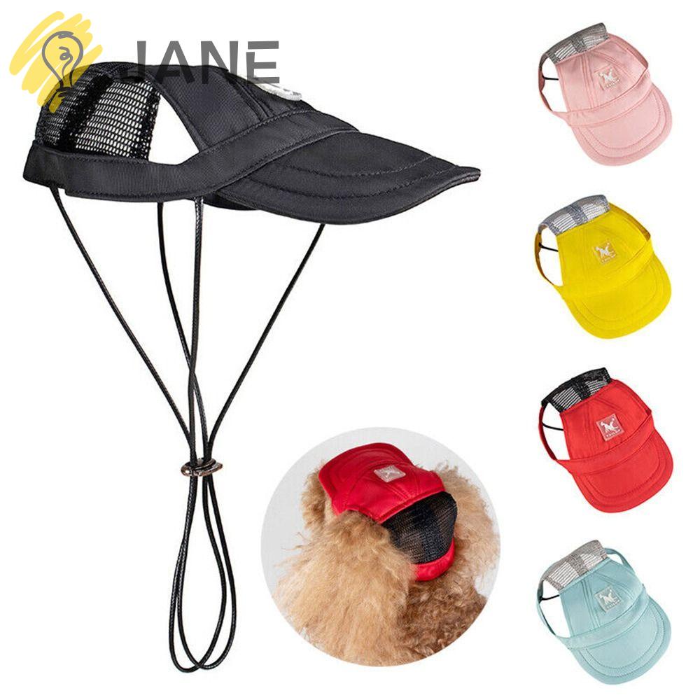 JANE Mũ Bucket Che Nắng Thoáng Khí Dễ Thương Có Thể Điều Chỉnh Bảo Vệ Tai Cho Thú Cưng