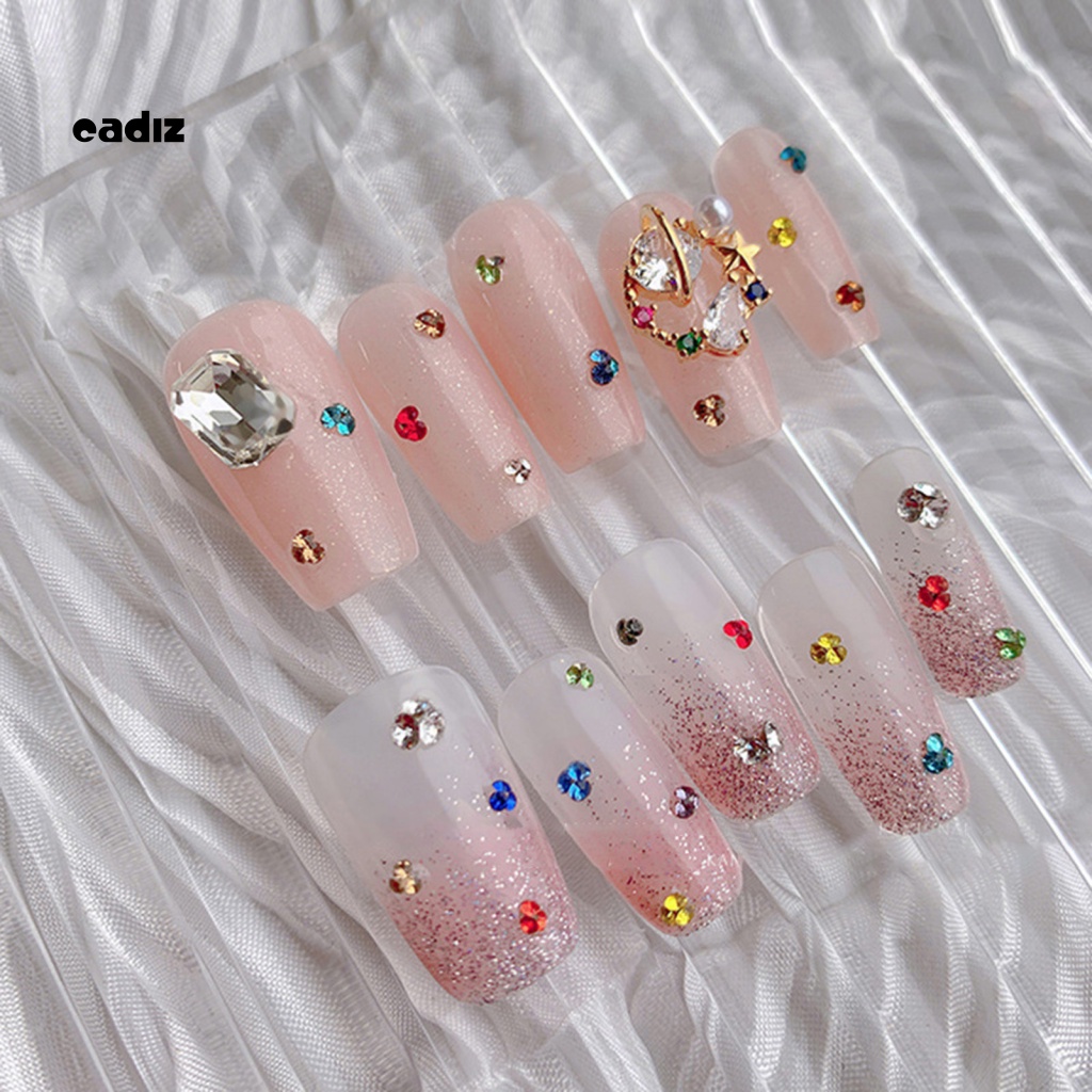 Túi 1440 Hạt Đá Tròn Nhỏ Lấp Lánh Dùng Trang Trí Móng Tay DIY