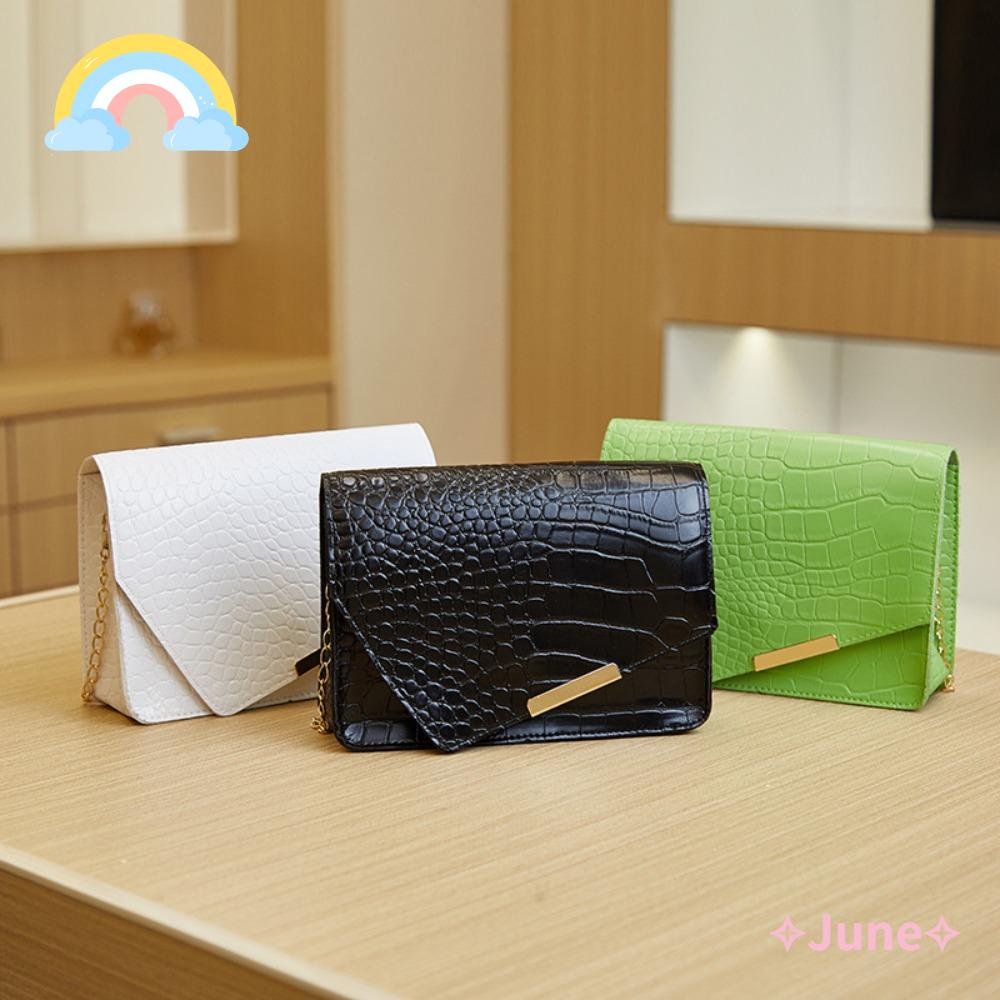 JUNE Túi Da PU Đeo Chéo Mini Thời Trang Cho Nữ