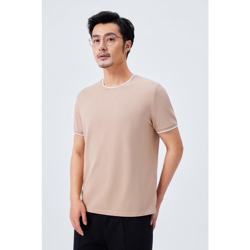 Áo thun nam Cotton thấm hút nhanh khô thương hiệu Determinant - màu Khaki [T11]