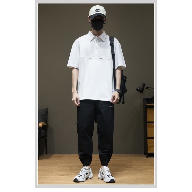 Áo polo Tay Ngắn Chất Liệu Cotton Cao Cấp Có Size Từ M-8XL Thời Trang Theo Phong Cách Mỹ Cho Nam