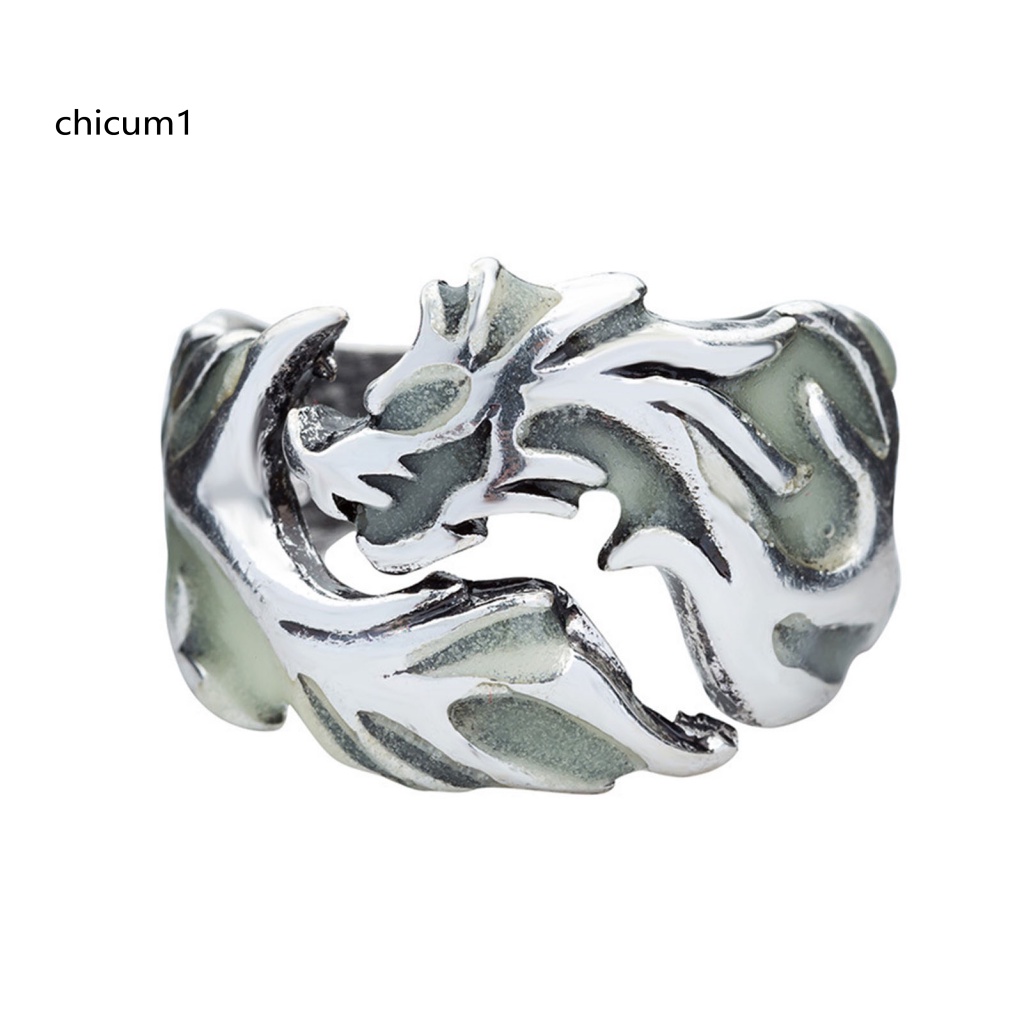 Nhẫn Hình Rồng Bay Phát Sáng Trong Bóng Tối Cá Tính Cho Nam