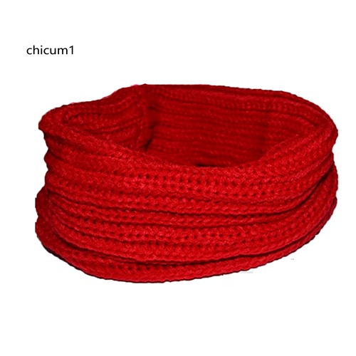 Khăn Choàng Cổ Dệt Kim Màu Trơn Thời Trang Thu Đông Cho Nam Và Nữ